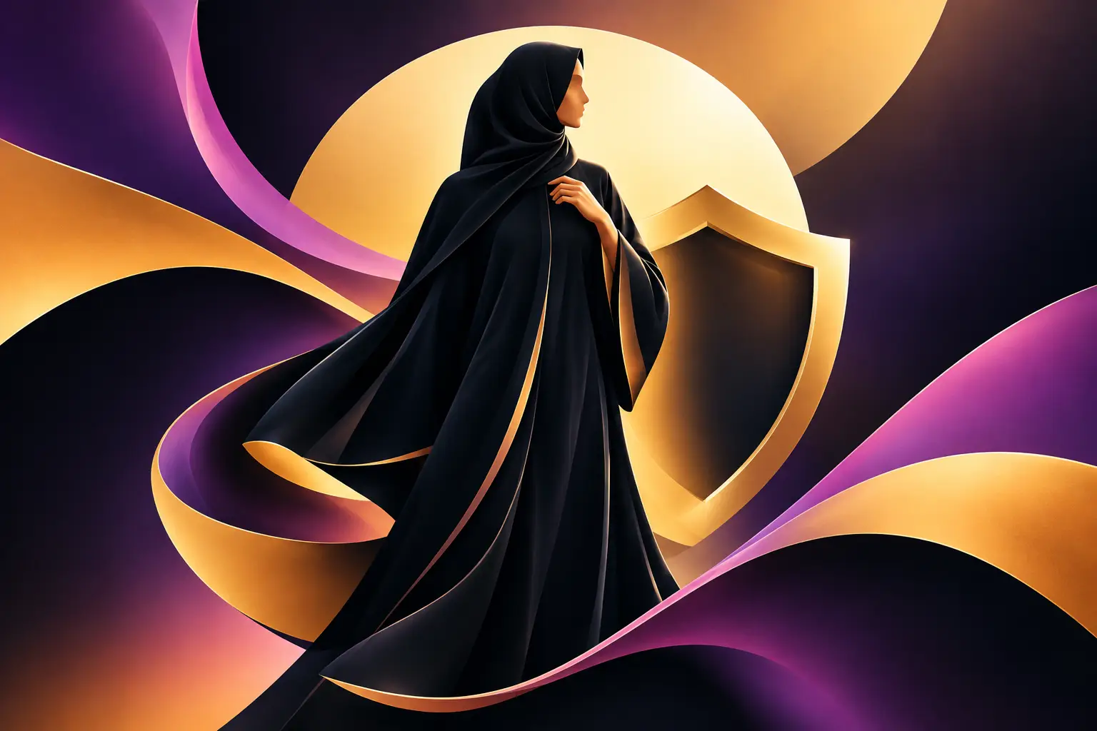 تصميم شعار لمحل عبايات يبيع الثقة قبل القطعة